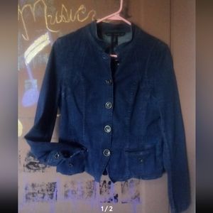 White House Black Market WMN Denim jacket SZ 8
